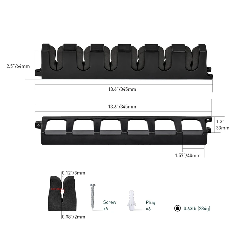 Soporte vertical modular para cañas de pescar con montaje en pared - imagen 3