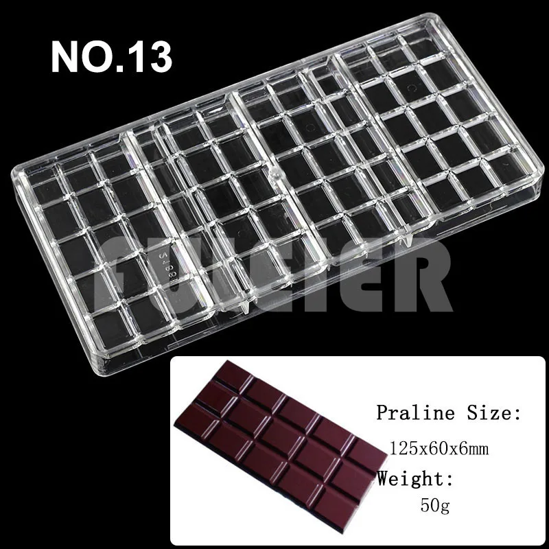 Polycarbonate Chocolate Mold Baking Confectionery Tools For Cake Decoration Pastry Baking Chocolate Candy Mold Bakeware Pan