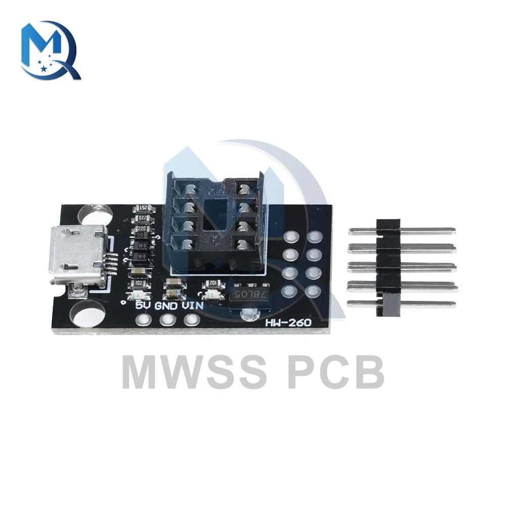 ATTINY Development Programming Board pluggable ATtiny13A / ATtiny25 / ATtiny45 / ATtiny85 DIP-8 pin ​Development Board