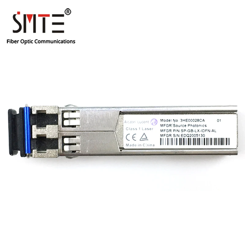 

Alcatel-Lucent 3HE00028CA SFP-GIGE-LX-LC ROHS 6/6 DDM 1.25G-20KM Single-mode SFP Fiber LC Optical Module Transceiver