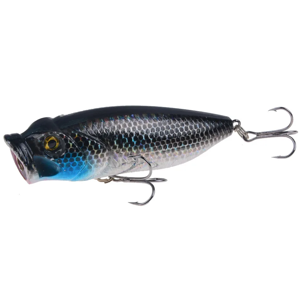 POETRYYI NEW 1Pcs 8cm 15g Popper Fishing Lures 3D Eyes Bait Crankbait Wobblers Isca Poper Pesca Japan fishing tackle