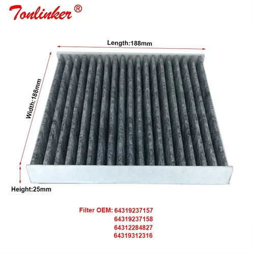 Imagen 2 del producto Filtro de cabina 64319237157 / 64319237158 Para BMW X3 F25 2010-2019 X4 F26 2013-2018 sDrive18d XDrive20i xDrive28i xDrive30d xDrive35d