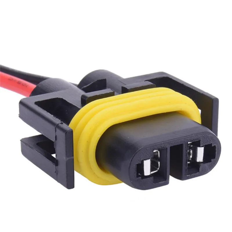 2 pces h11 h8 h9 cablagem fêmea soquete fio conector plug extensão trança