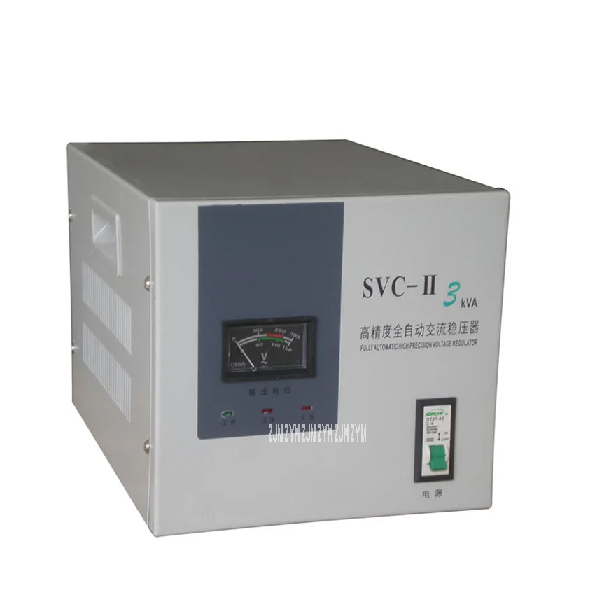 

SVC-3KVA Copper Coil High Precision Voltage Regulator Household Full Automatic Air Conditioning Single Phase Voltage Regulator