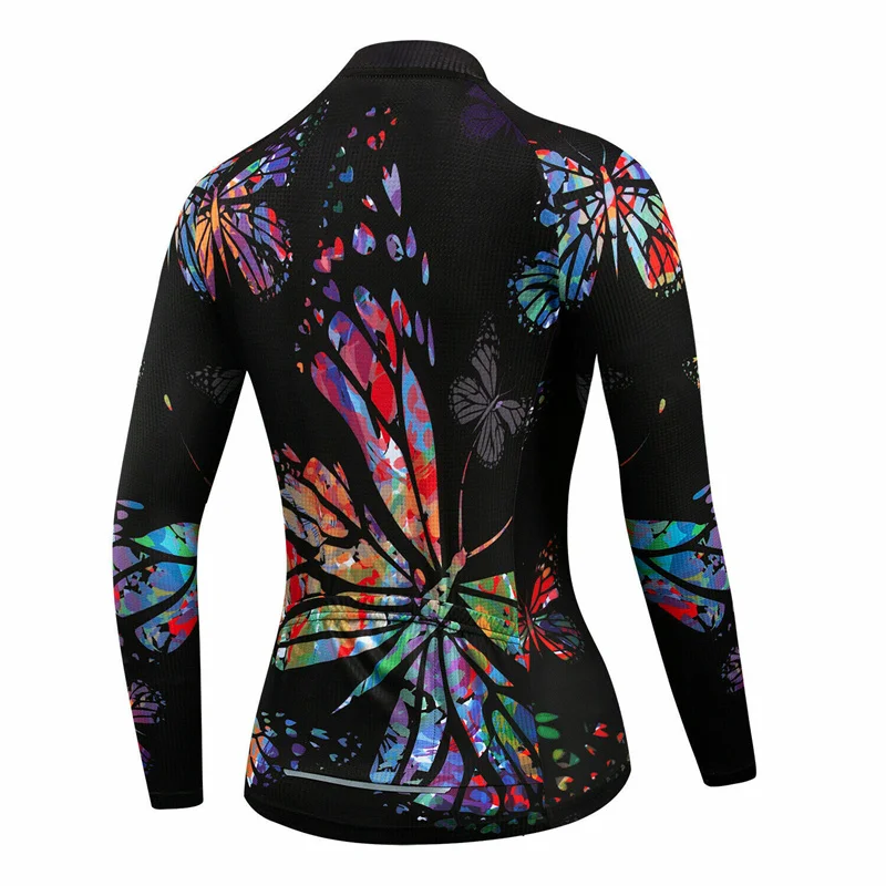 2022 New Design Women's Long Sleeve Cycling Jersey Colorful Mountain Bike Tops And Shirts Anti UV Bicycle Sportswear MTB Clothes