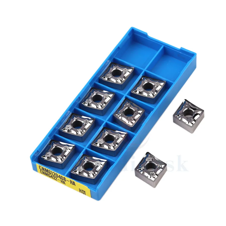 

Токарный инструмент CNMG120404- HA H01, твердосплавные пластины CNMG120408- HA H01, для обработки алюминия и меди
