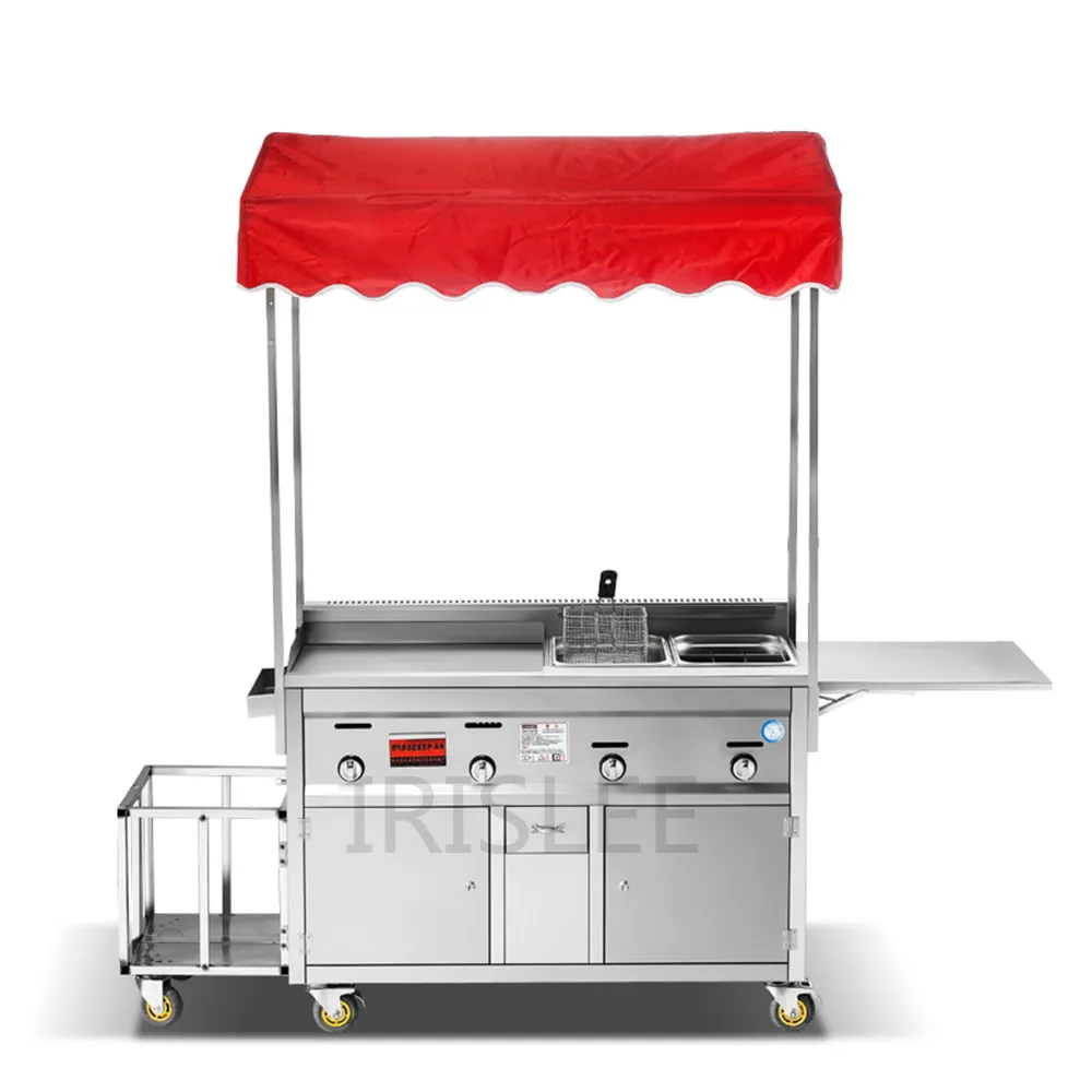 Hot Selling Fast Food Trailer Street Mobile Kitchen Snack Cart For Sale