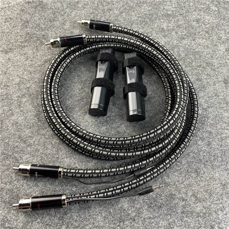 

Pair NIAGARA RCA Cable Audio Interconnect Line for HiFi Amplifier CD VCD Player
