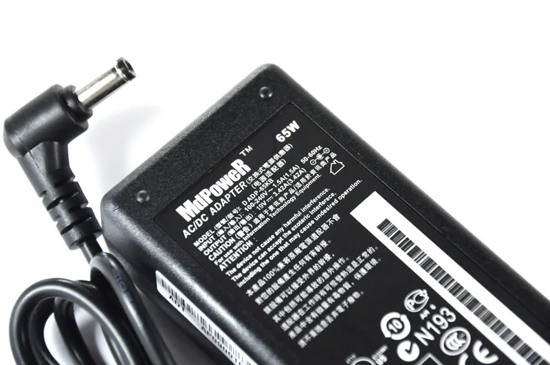 Per Toshiba 19V 3.42A Adattatore CA Del Computer Portatile di Potere del Caricatore di alimentazione Satellitare L35 L45 M105 M115 M200 M205 M30X