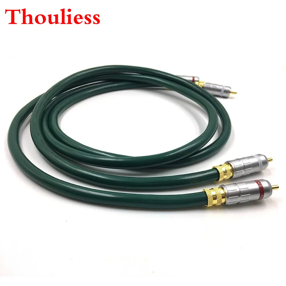 Thouliess Pair HIFI Type-2 Gold Plated RCA Plug Audio Cable 2RCA Male to Male Interconnect Cable for FURU--CH FA-220