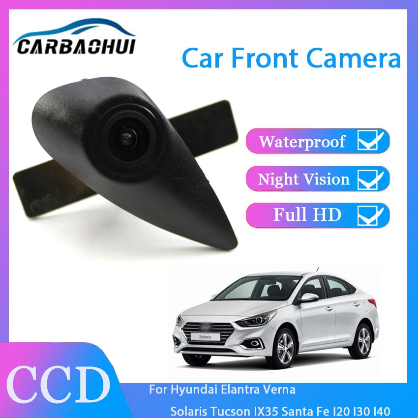 

CCD HD Night Vision Front View Camera Vehicle logo Camera For Hyundai Elantra Verna Solaris Tucson IX35 Santa Fe I20 I30 I40