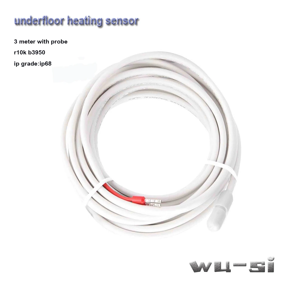 Floor heating sensor 3 meter cable with waterproof probe