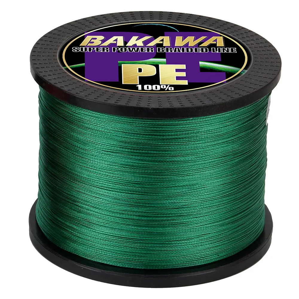 BAKAWA Braided Fishing line Pesca 4 Strands Carp Multifilament Fly Wire Japanese 100% Pe Line Saltwater 300M 500M 1000M New