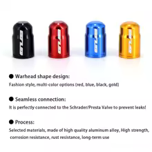 2pcs GUB Aluminum CNC Bicycle Tire Valve Cap MTB Road Bike Tube Tyre Gas Nozzle Cover for AV FV Schrader Presta Valve Dustproof - AliExpress 18