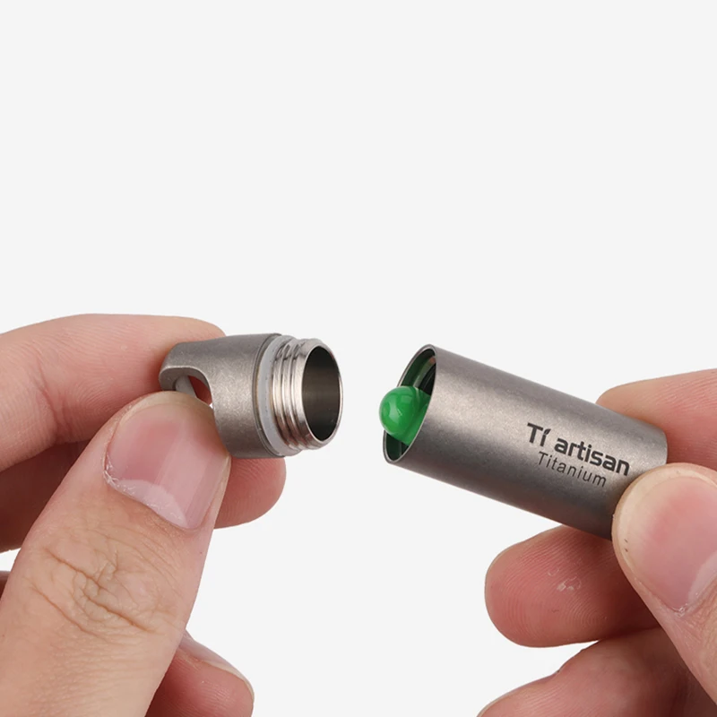 EDC Titanium Pill Cases Multifunctional Camping Equipment Titanium Seal Cabin Bacteriostatic Waterproof Non-toxic Drug Cases