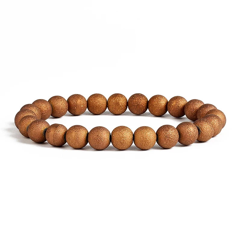 Image 3: Bracelets en pierre Flash naturelle pour femmes et hommes, Labradorite énergétique, fait à la main, Couple, Reiki, pierre de lune, bijoux Pulsera