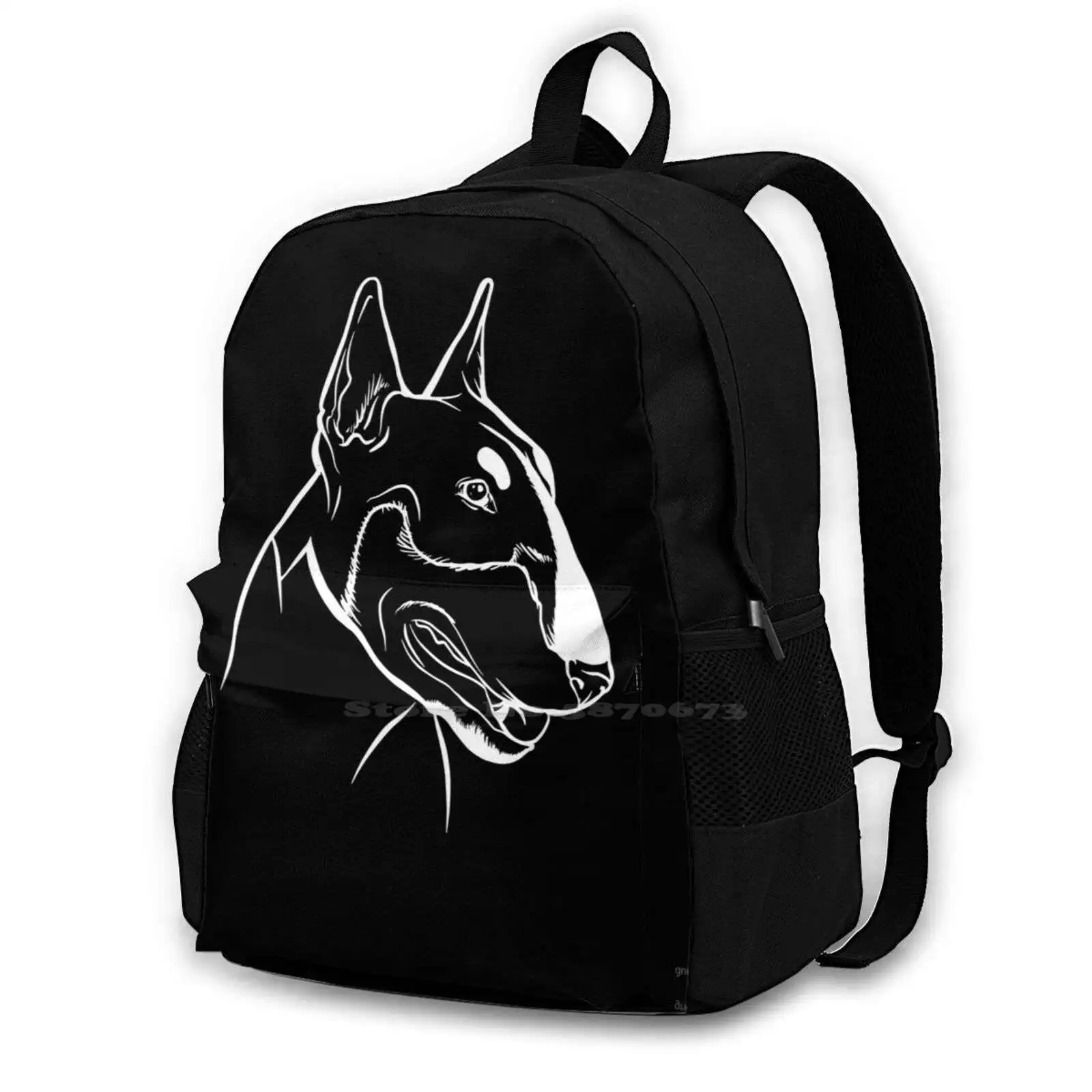 Bull Terries Dog Lover 3d Print Design Backpack Casual Bag Bull Terrier Dog Dog Lover Dog Breed