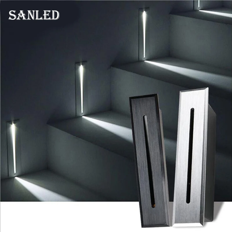 Outdoor/Indoor Recessed LED Wall Light For Stair&Step Lobby Corridor Porch Hotel Store Parking Night Wall Lamp IP65 Waterproof