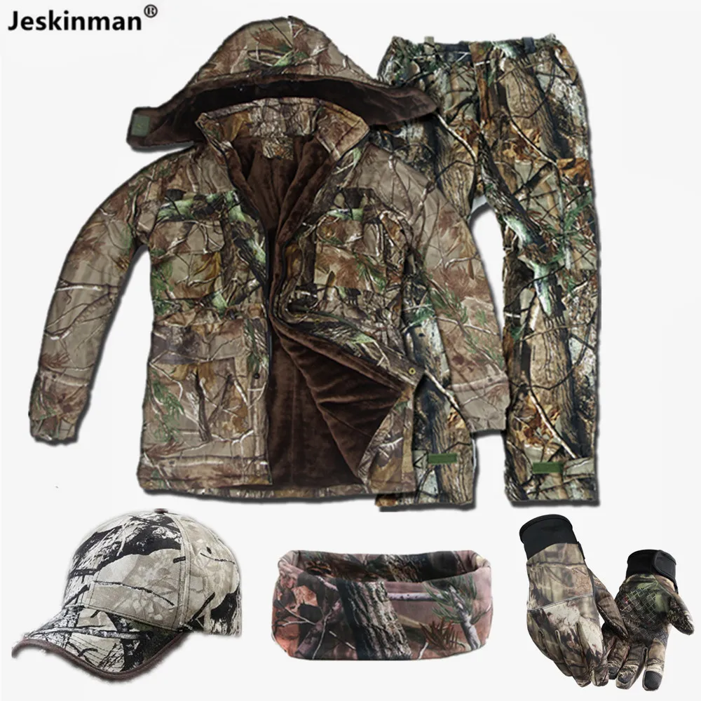 Traje camuflaje térmico impermeable árbol camo caza outdoor