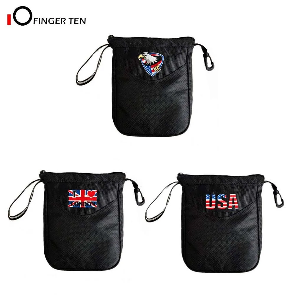 Bolsa de Golf con Clip para hombre y mujer, bolso con varios bolsillos, gancho con cremallera, soporte de nailon duradero para objetos de valor