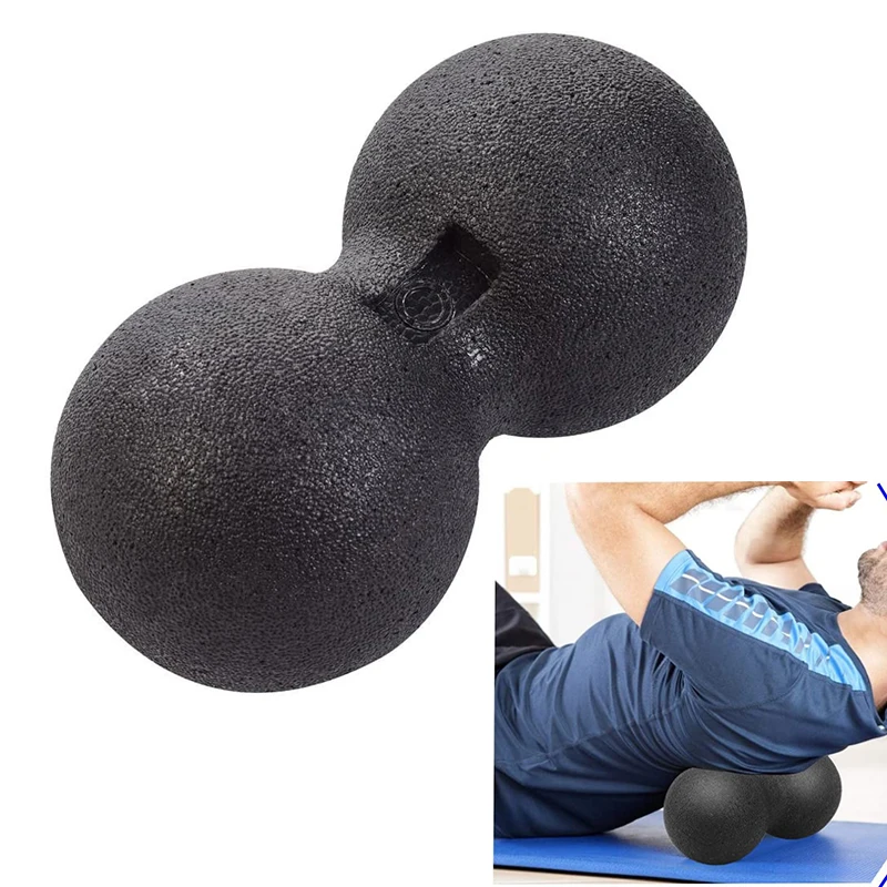 Fitness Ball Massage Peanut Single Mobility Ball 12*24 CM for Myofascial Physical Therapy Deep Tissue Massage