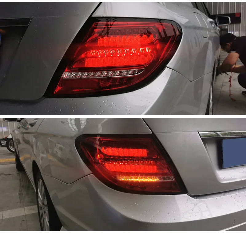 Car LED Rear Tail Light for Mercedes-Benz W204 07-13 Brake driving Reverse Lamp Warning Turn Signal автомобильные товары