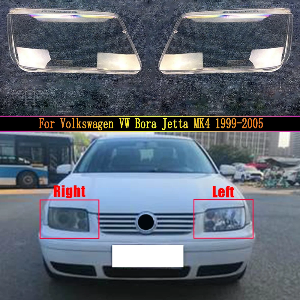 

Налобный фонарь для Volkswagen VW Bora Jetta MK4 1999 ~ 2005, автомобильная фара, налобный фонарь, прозрачная крышка объектива, автомобильная оболочка