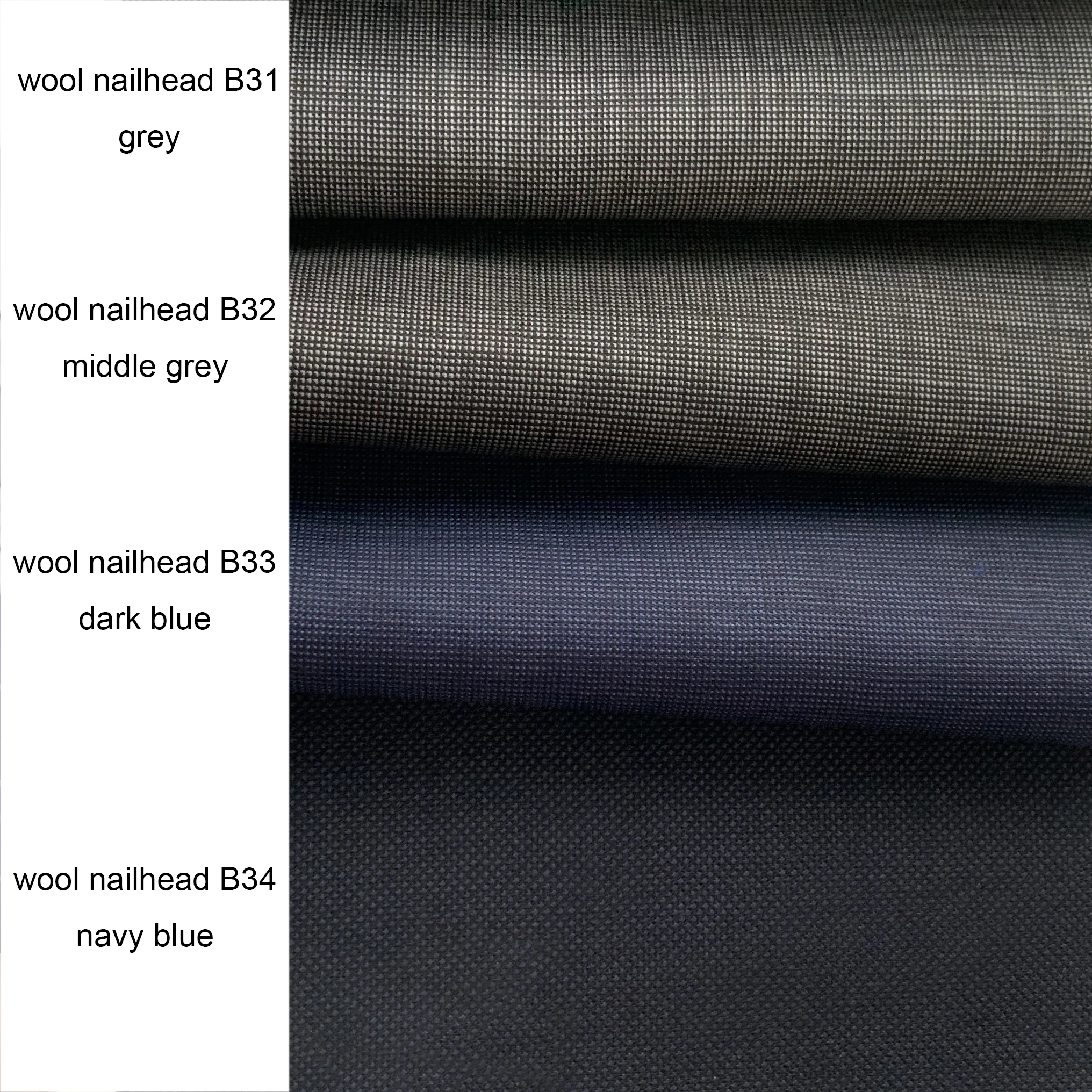 Luxury 100% Wool Super 120 Pure Wool Suits Tailor Made Suits Navy Nailhead Business Suits Custom Made Suits Cosutmes Sur Mesure