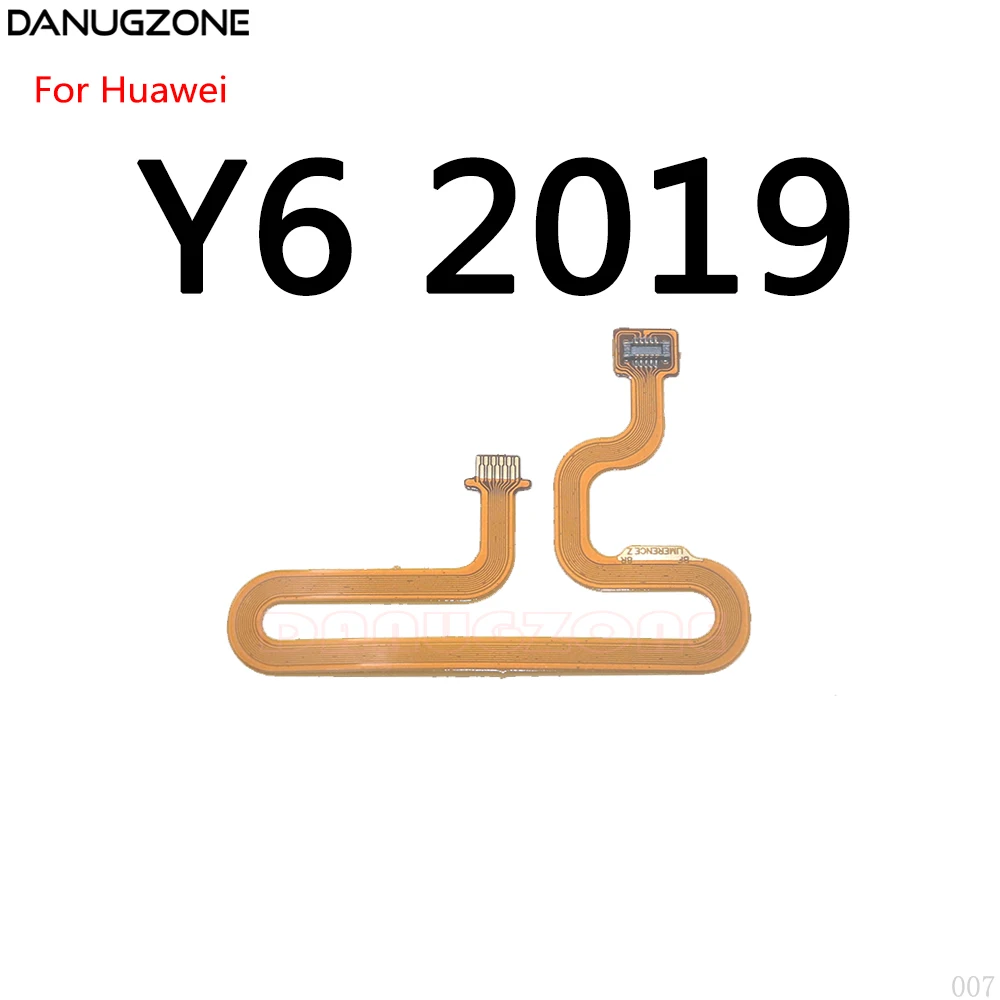 Home Button Fingerprint Touch Id Sensor Connector Flex Cable For Huawei Y9 Prime 2019 Y7 2017 Y6 2018