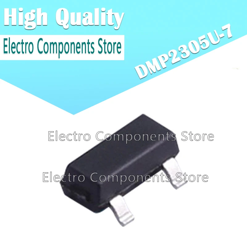 10PCS/Lot MOS Field Effect Transistor DMP2305U-7 (Marking 23P) 23P SMD SOT23-3  MOS FET