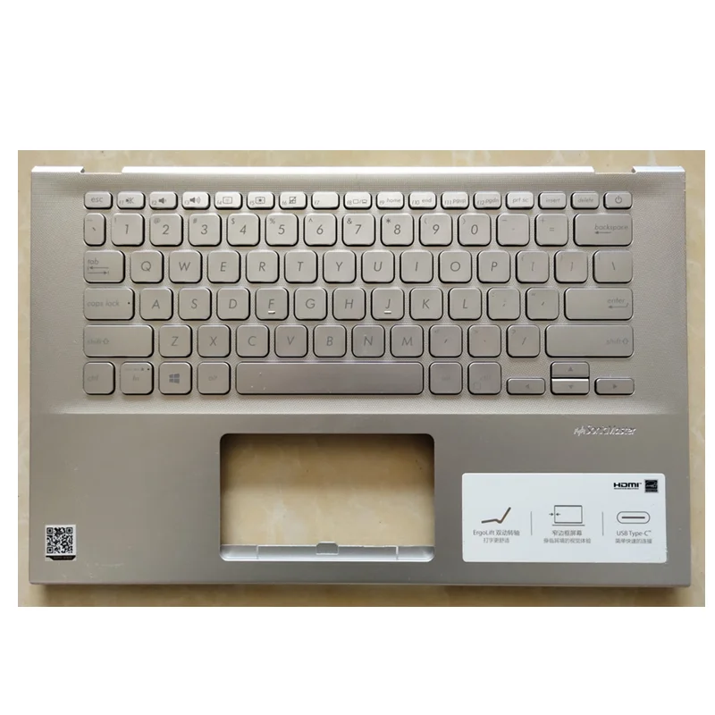 Used US Keyboard For Asus X420 X420F X420U Laptop keyboard silver with Palmrest Upper Backlight