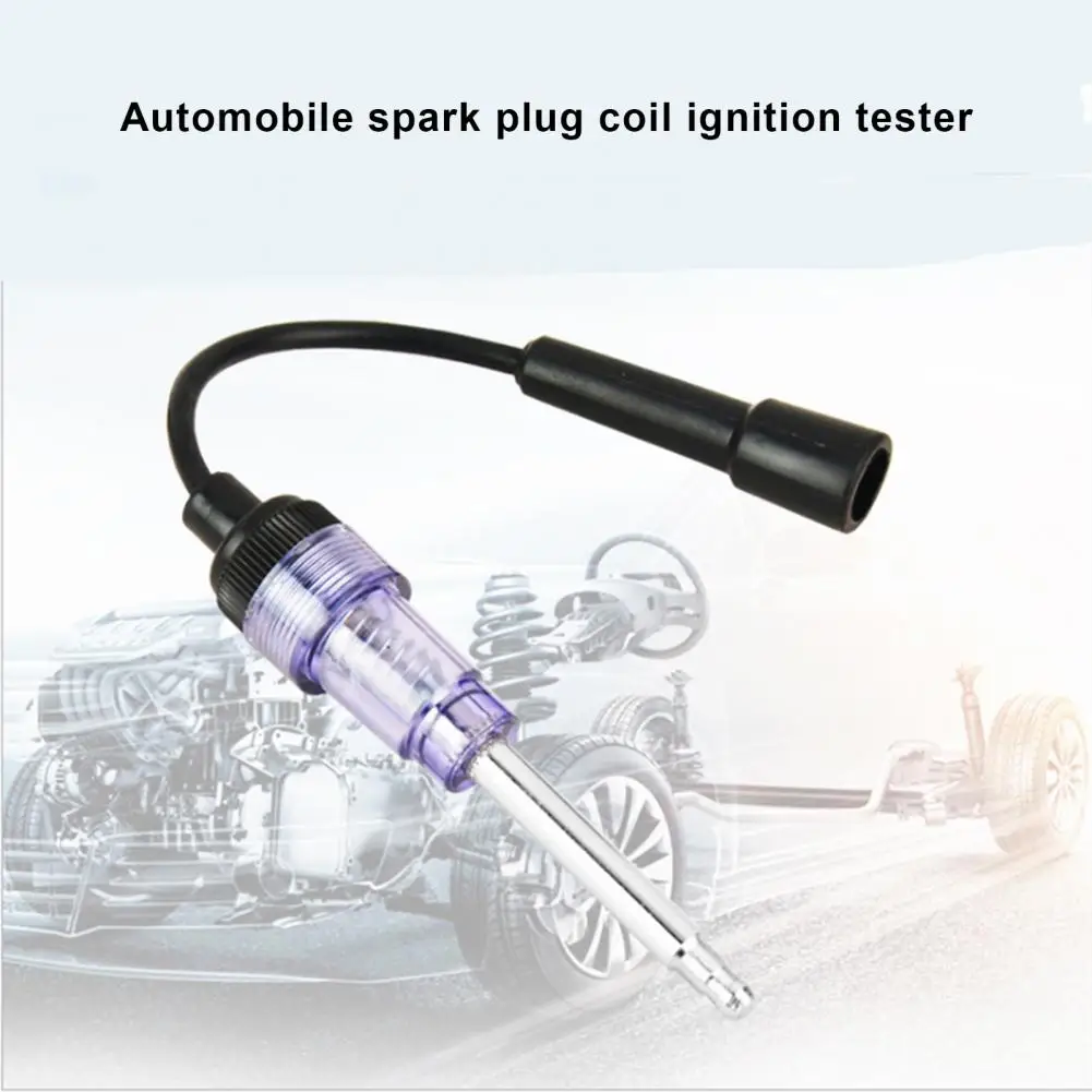 Car Spark Plug Tester Accurate Universal High Voltage Resistance Metal Stable Ignition Diagnostic Tester for  Car Accessories