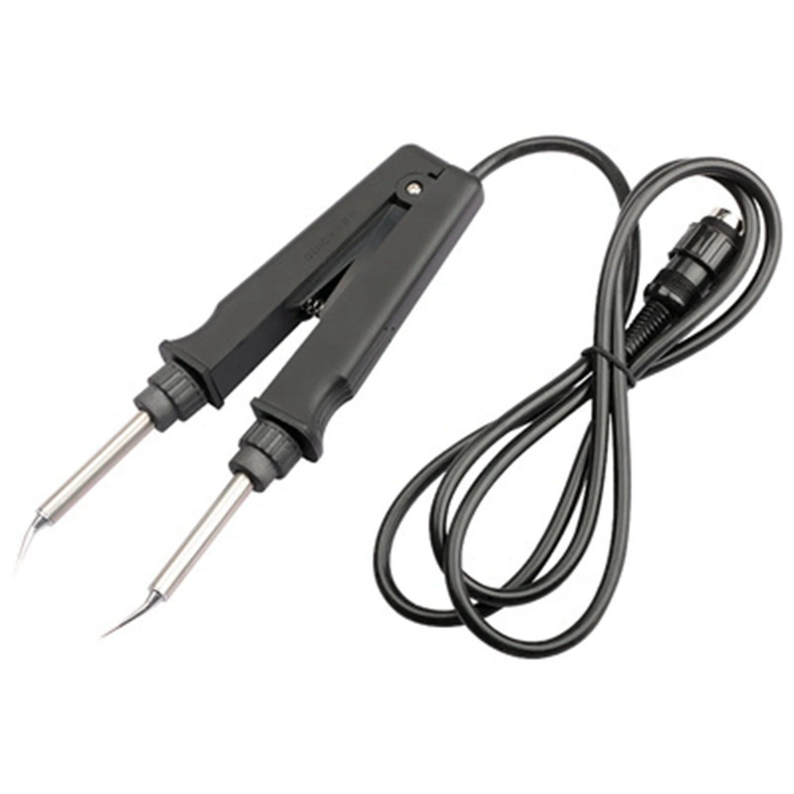 24V Double Soldering Iron Soldering Station Electric Heating Soldering Iron Clamp Tweezers Ceramic Heating Double Core