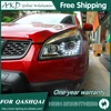 닛산 2007-2016 용 헤드 라이트 Qashqai DRL 주간 주행 등 헤드 램프 LED 바이 제논 전구 안개등 자동차 액세서리 1