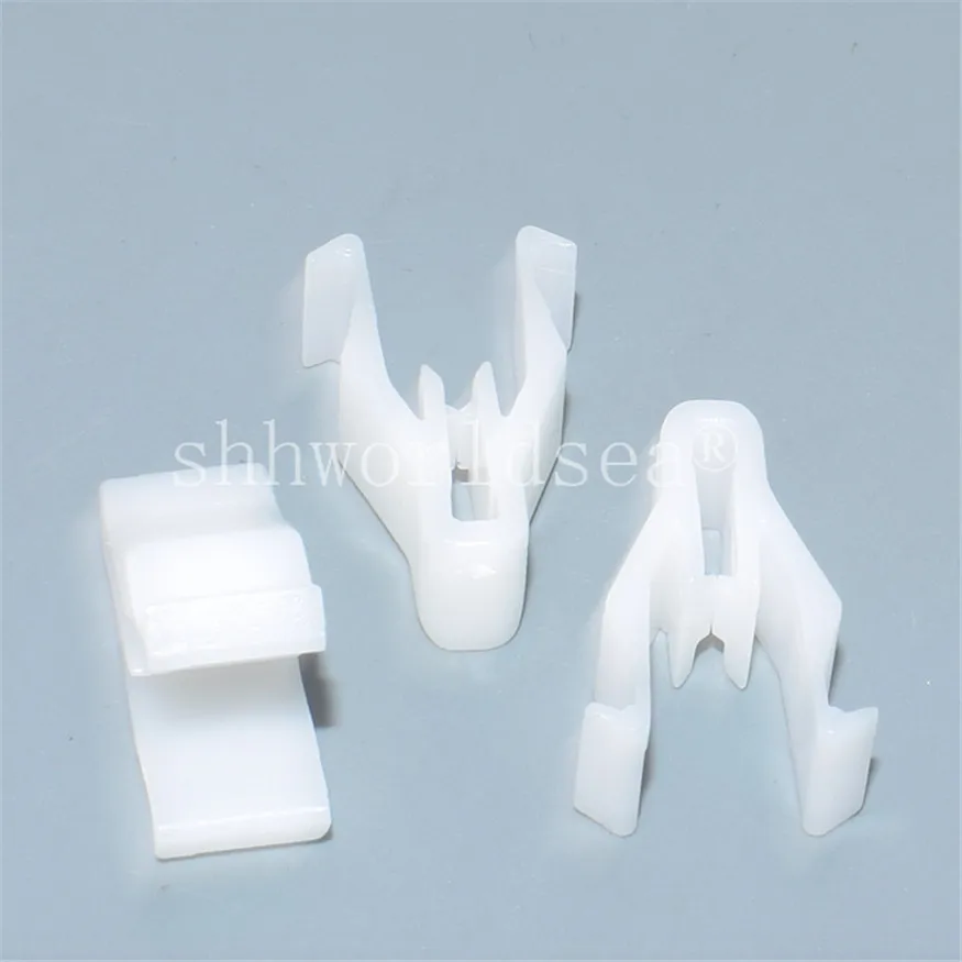 Shhworldsea Car White Plastic Instrument Panel Dashboard Retainer Rivet Moulding Clip 6mm Hole Car Accessories