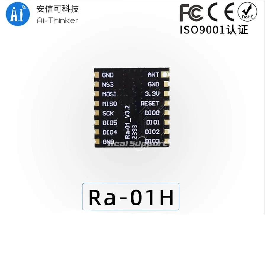 Ai-Thinker Ra-01 Ra-01H SX1276 LoRa Spread Spectrum Wireless Module 868MHz Serial Port SPI Interface with CE FCC certifications