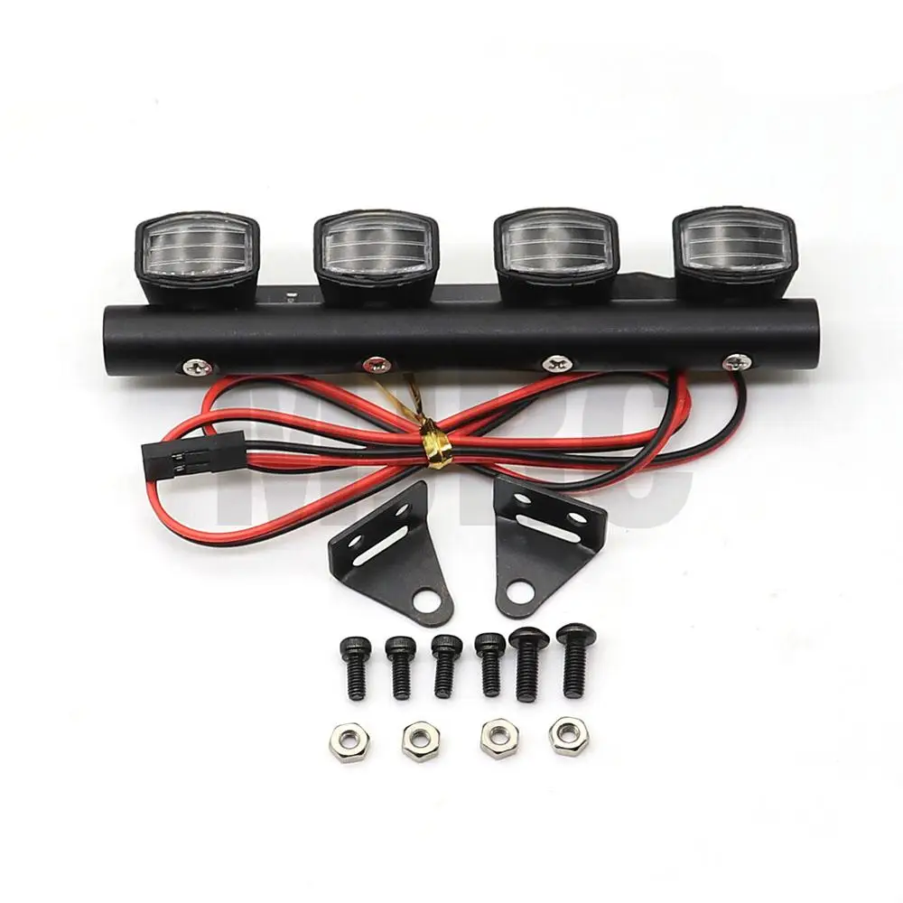 Rc Tracked Truck Body Shell Roof Light Remote Control Car Led Light Strip For Trx-4 Trx4 Axial Scx10 Ii 90046 D90 Rc4wd D110