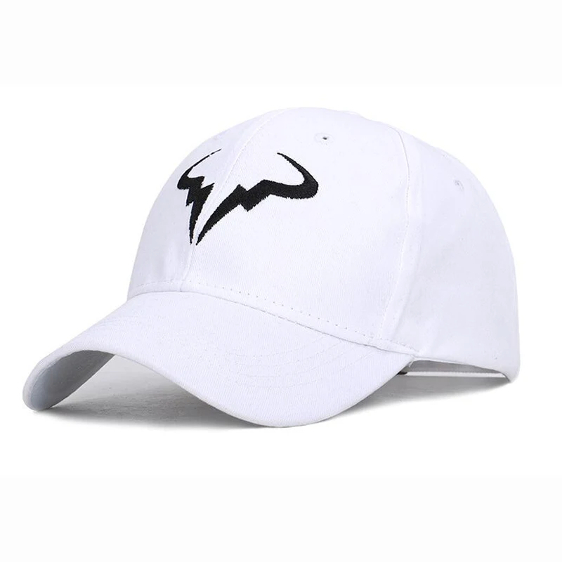 High Quality Embroidery  Rafael Nadal Baseball Cap Hip Hop Summer Cotton Tennis Player Dad Hat CapOutdoor Curved Sports Hat