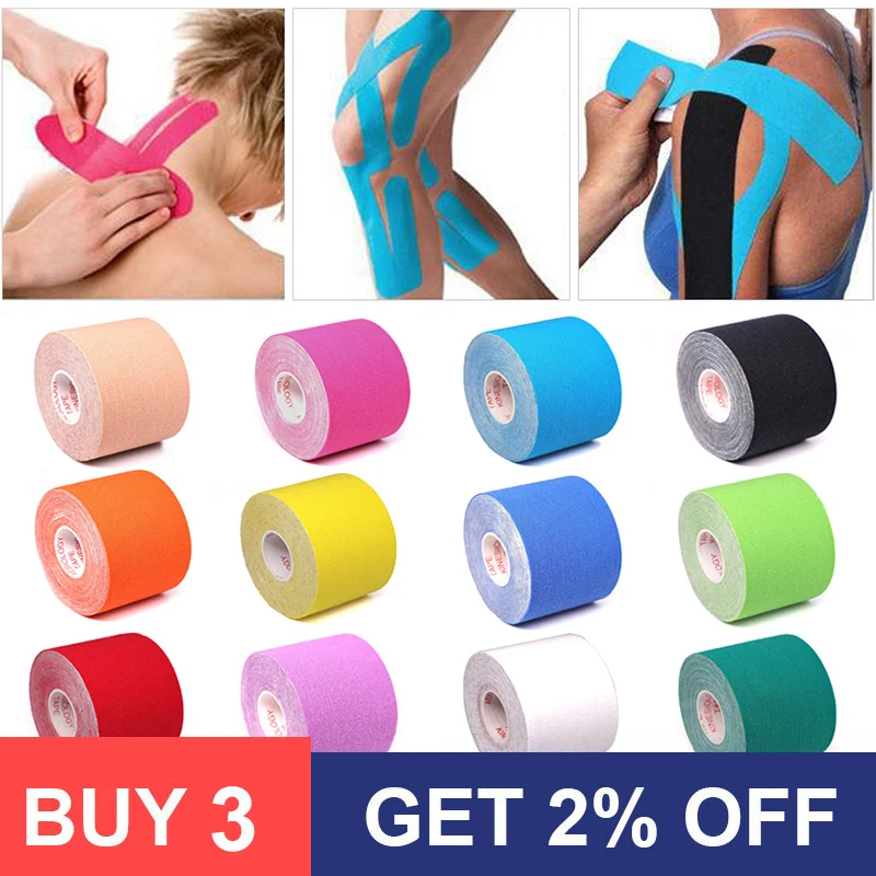 COYOCO Sports Kinesiology Elastic Athletic Tape Supporter Muscle Pain Relief Waterproof Stickers Bandage For Family