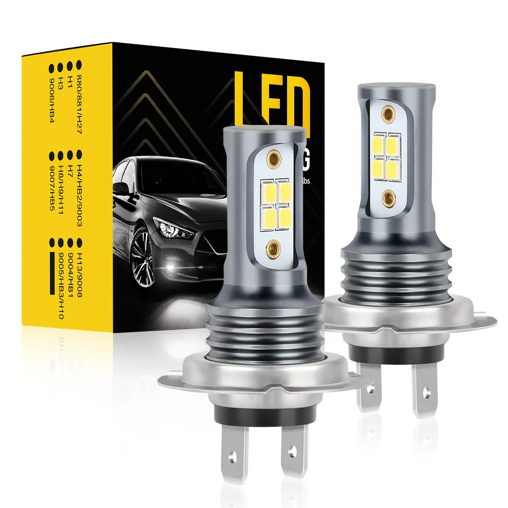 

16W fog lamp H7 LED fog lamp H8 H9 H11 Cost-effective 1:1 size design 6000K xenon white 12V-24V made of high-quality aluminu