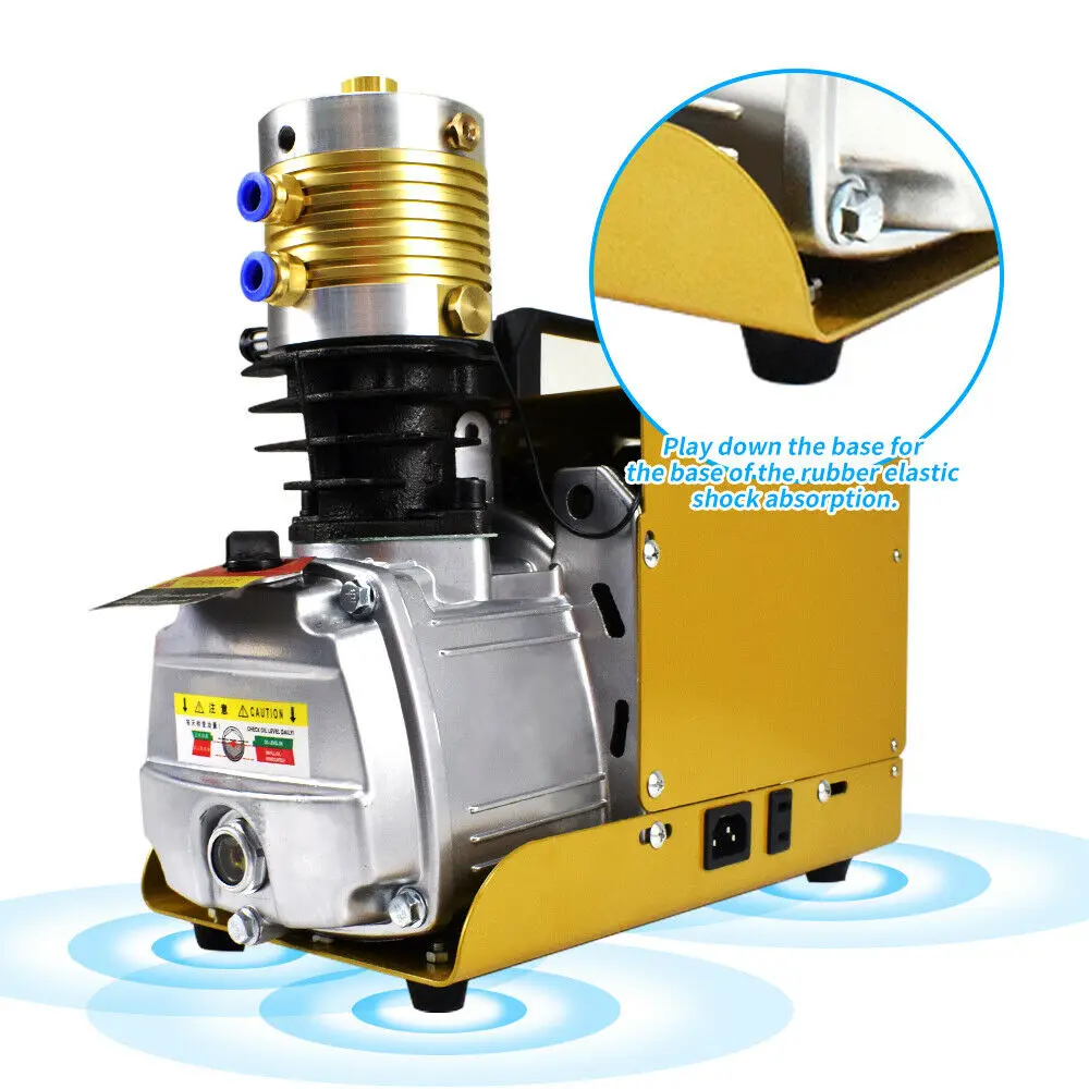 30MPA 4500PSI High Pressure Air Compressor PCP for Airgun Scuba Air Pump 220V 300BAR AU Stock