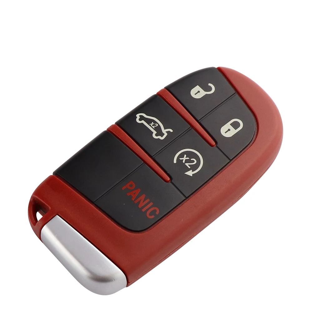 YIQIXIN 5 Button For Dodge Dart Charger Challenger Durango Journey For Jeep For Chrysler 300 Remote Car Key Shell Cover Case Red