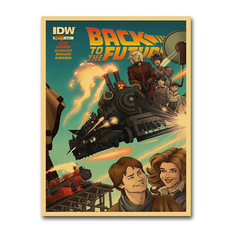 Back To The Future Movie Poster Vintage Print Canvas Art Painting Artwork Wallpaper Wall Picture for Living Room Decoration