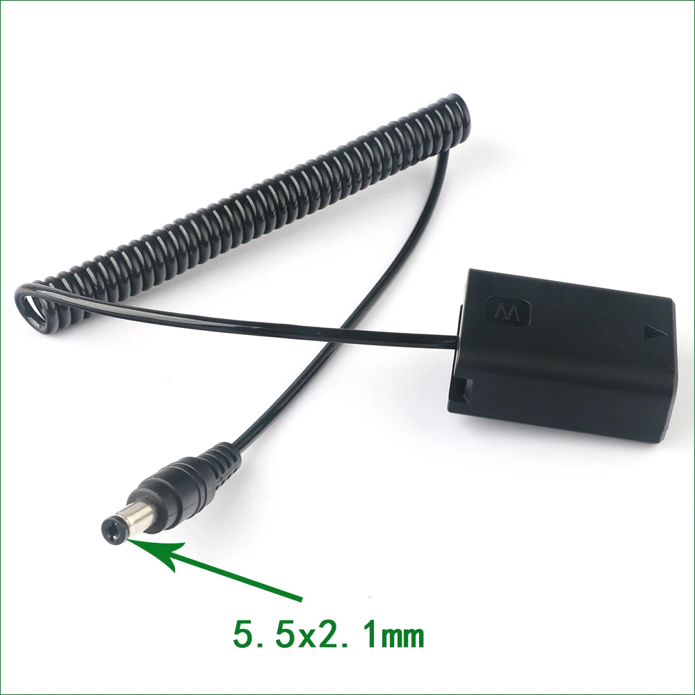 5.5x2.1 إلى AC-PW20 DC المقرنة موصل الطاقة NP-FW50 الدمية بطارية لسوني NEX-3 5 6 7 C3 F3 RX10 RX10II RX10III RX10IV A7M2