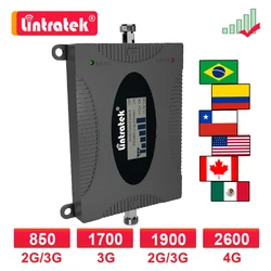 Lintratek B7 4G 2600mhz LTE Cellular Signal Booster B4 AWS 1700 B2 1900 PCS CDMA GSM B5 850 2G 3G Cell Mobile Phone Repeater