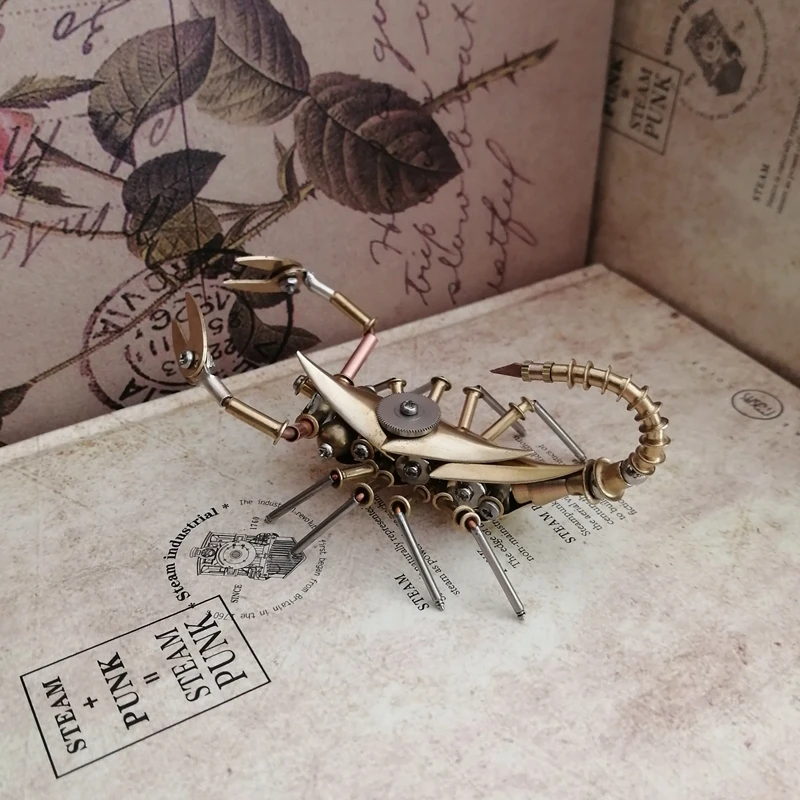 

Steampunk mechanical insect small scorpion metal model handmade crafts creative ornaments