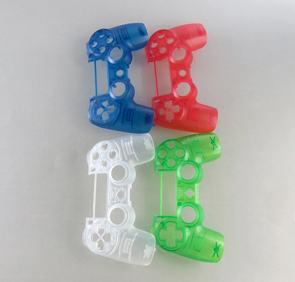 50 Uds. Carcasa frontal transparente y cristalina cubierta de placa frontal para controlador Playstation 4 PS4 JDM 040 JDS 040
