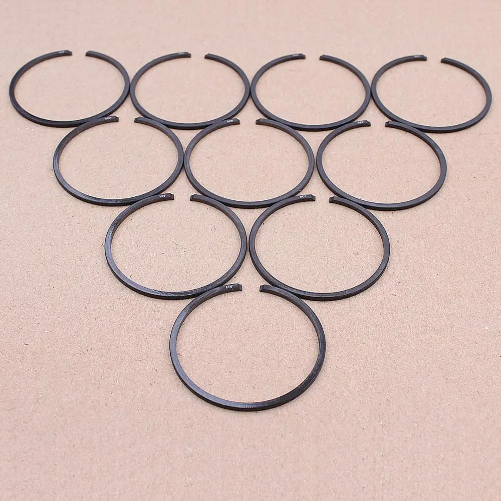 10pcs Piston Ring Kit 39mm x 1.5mm per Husqvarna 236 240 240E 236E 235 Motosega di Ricambio di Ricambio parte