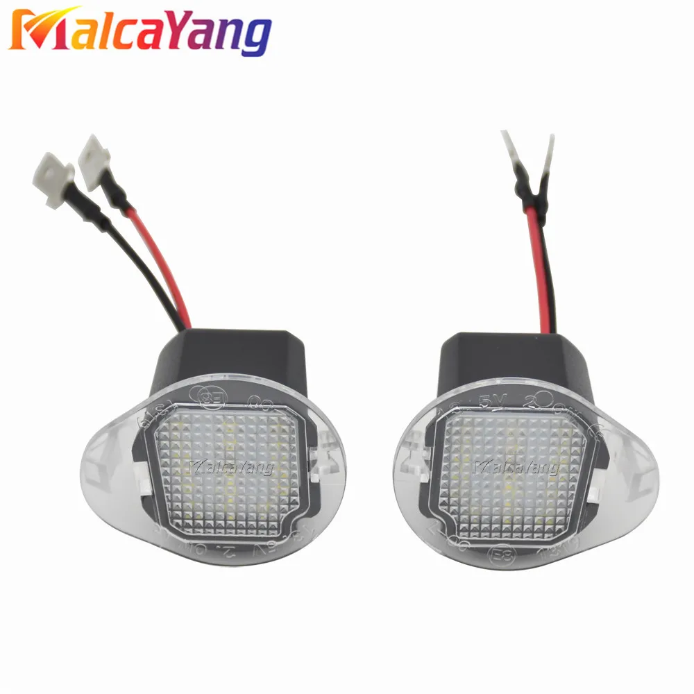 البركة ترحيب ضوء ل جيب جراند شيروكي 2014 - 2017 سطوع عالية LED الجانب تحت مرآة مصباح البركة ضوء تصفيف السيارة