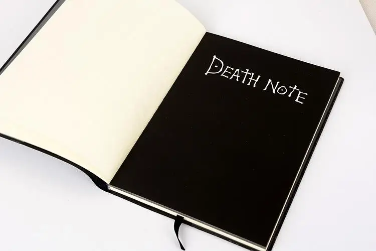 Conjunto de cuaderno de Anime Death Note, diario de cuero coleccionable, cuaderno de Death Note, escuela, diario de escritura con temática de Anime